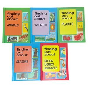 (SET OF 5) VTG 1974 "Finding Out About" By Francis Alder Educational Hardcover